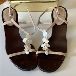 T-Strap Heeled Sandals